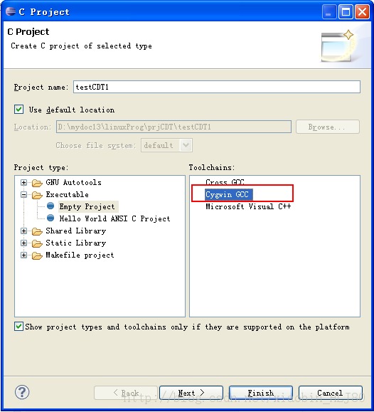 ʹCDT+cygwin׫C/C++