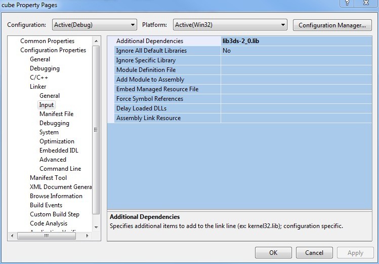 为什么? 今天用一个库,不但要在VC++ Directory 里面加lib的路径, 还要在Linker input 里面添加这个lib的名字