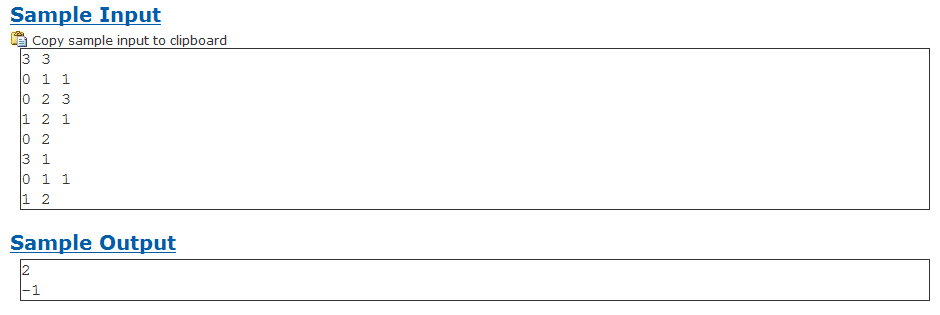 OJ上一道最短路径的题(小弟我用dijkstra算法解答),总是wrong answer求大牛解答