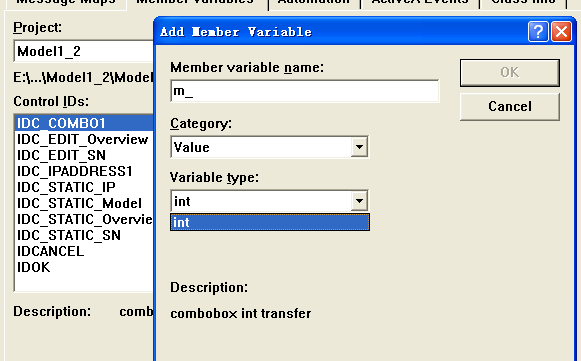 ��θ�ccombobox���ù���CString������Ctrl+W��Ϊʲôֻ������Ϊint�ͱ���