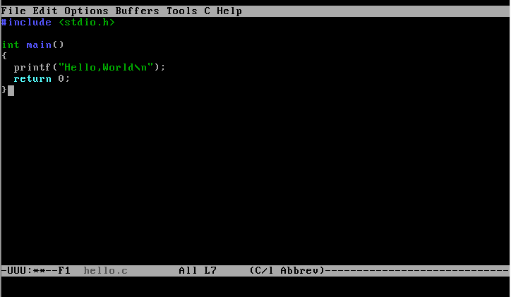 ��ôʹ��emacs��дc���Գ��򣬲���������֮