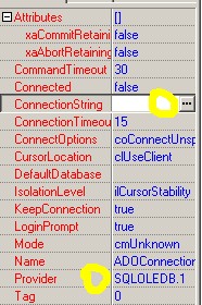 BCB中怎么用ADOConnection控件连接SQL2005数据库