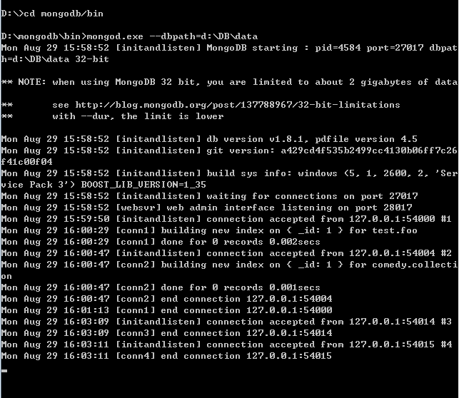 Uncaught exception 'MongoConnectionException' with message 'Unknown error' in.