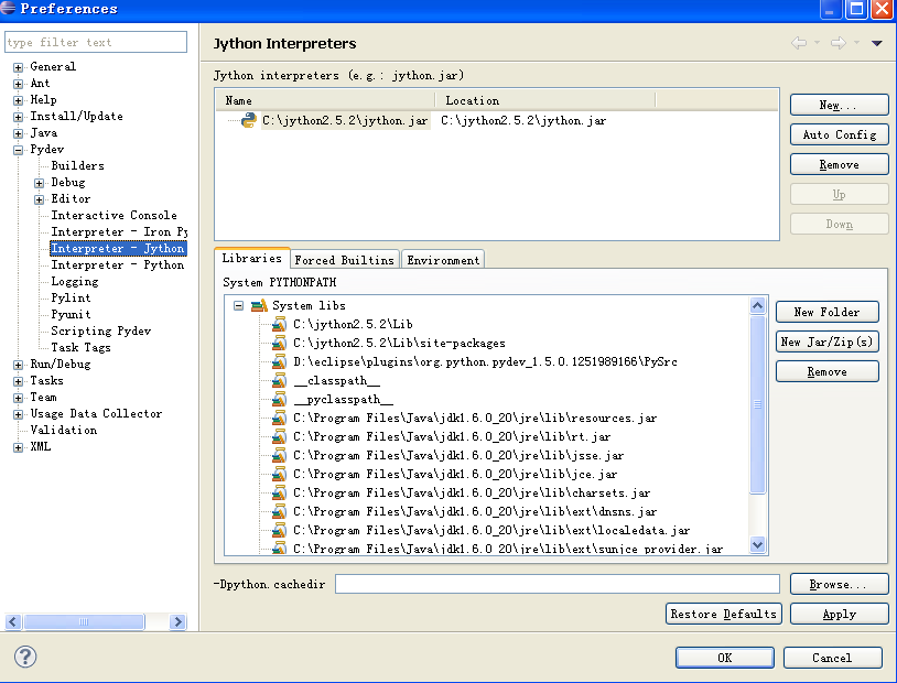 Python 装配Jython并且在Pydev开发Jython应用