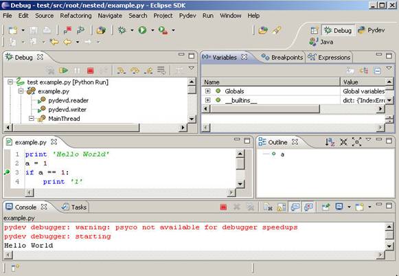 PyDev，在Eclipse中运作python