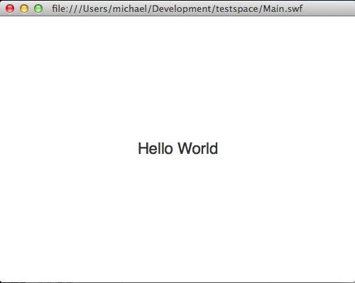 命令行模式上编译ActionScript3