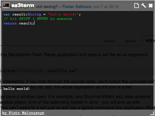 命令行模式上编译ActionScript3