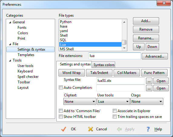 EditPlus ｨ Lua 