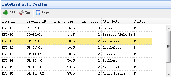 ӦeasyUI toolbardatagrid