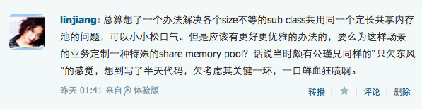 关于统一存储多种子类型对象到定长共享内存的有关问题