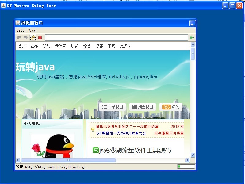 java�����+swingǶ����ҳ+Դ�������~