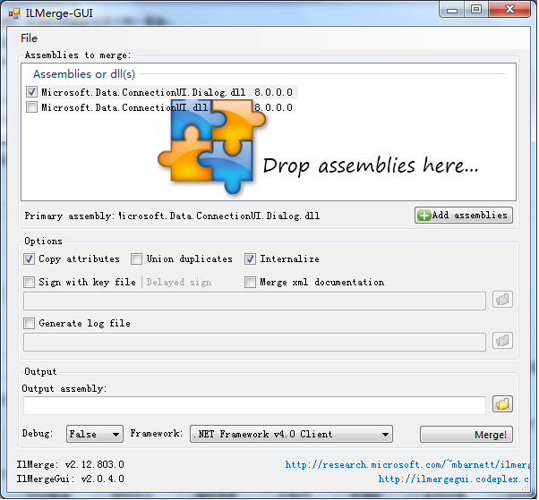 .net WinForm程序中调用Visual Studio IDE 中数据联接配置界面 (一个DLL搞定)