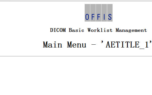 workList in DCMTKйܽ