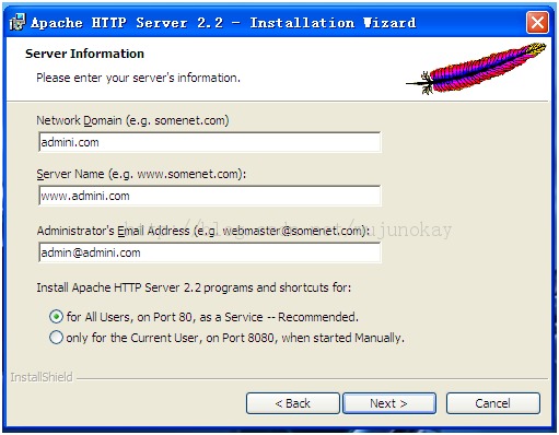 阿帕奇HTTP服务器下载与装配