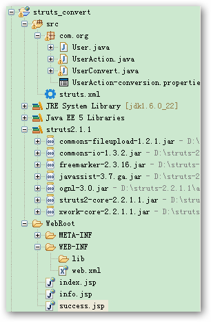 struts2自定义类型转换(一)基于DefaultTypeConverter