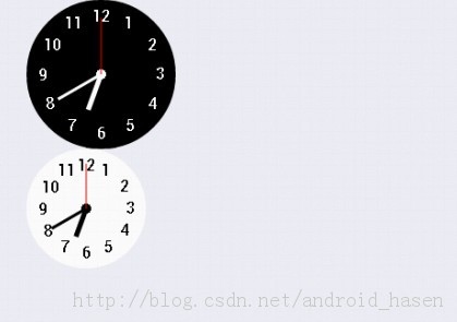 分享一个自定义的View-SimpleClock