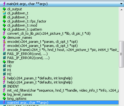 slickedit组合msys调试x264、ffmpeg