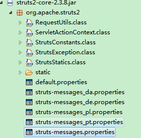 Struts2的国际化与下课总结