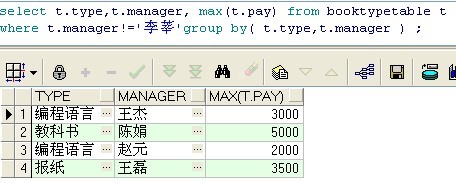 oracle简略学习总结(四)——高级查询