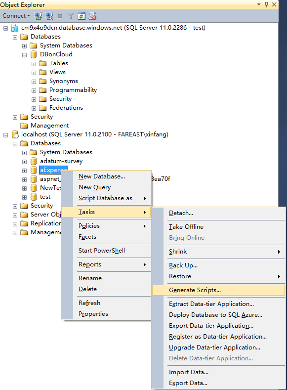 SQL serverǨƵWindows AzureµSQL database