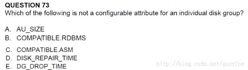 [ÿһ]  11gOCP 1z0-053 :2013-10-8  attribute for an individual disk group.73