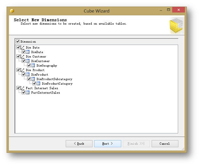 运用分析服务多维模式建立简单的分析模型