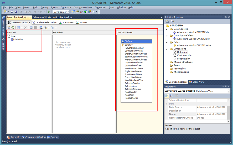 运用分析服务多维模式建立简单的分析模型