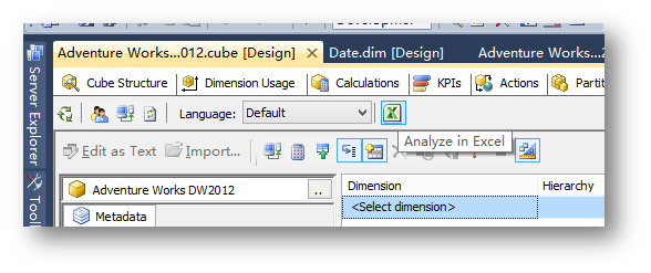 运用分析服务多维模式建立简单的分析模型
