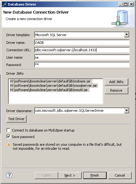myeclipse  sql server 2000 ݿ 䱸