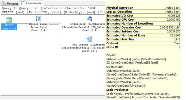 Include IndexKey LookupRID Lookup
