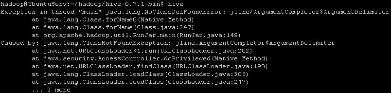 Hive-0.7.1装配(Ubuntu Server11.04+Hadoop-0.20.2)