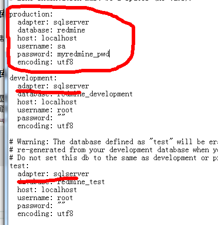redmine2.3.0(sqlserver2008ΪݿΪ,ݿֻҪݿ޸ĳԼļ)