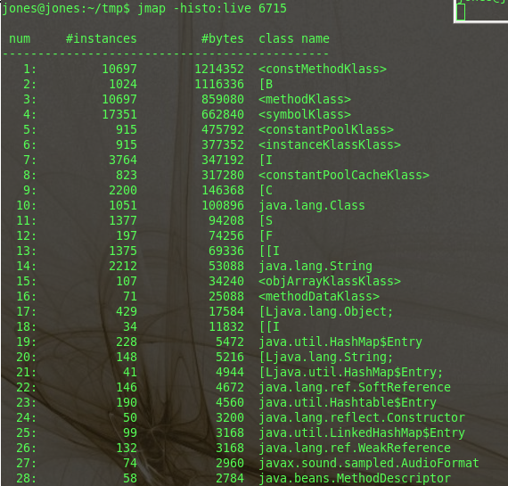 JVMع߽jstack, jconsole, jinfo, jͼ, jdb, jsta