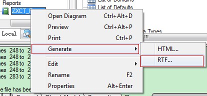 PowerDesigner 15.1生成数据库表格文件