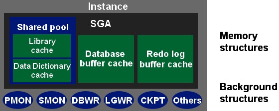 Oracle体系结构:内存储器结构和进程结构