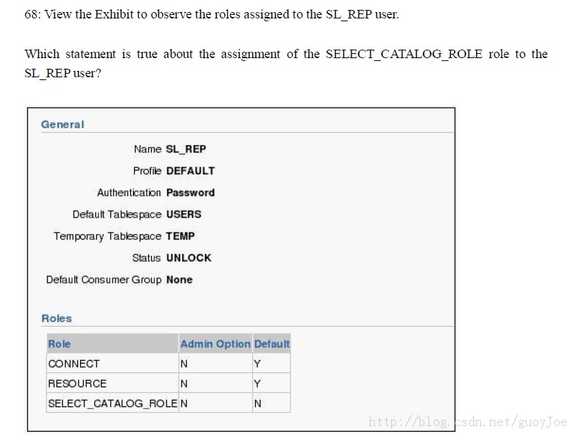 11gOCP 1z0-052 :2013-09-12 SELECT_CATALOG_ROLEɫ.A68