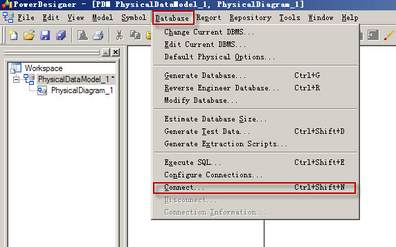 mysql数据库导入到powerdisgner建模中(二)