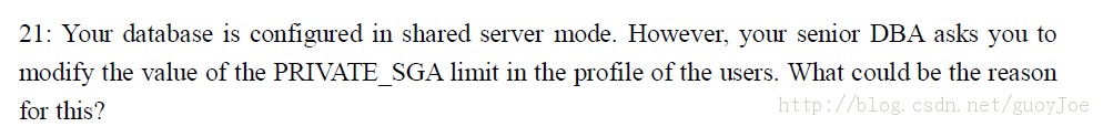 [ÿһ]  11gOCP 1z0-052 :2013-09-16  shared server mode.B21