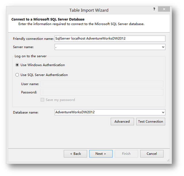 应用SQL Server Analysis Services Tabular Model建立分析模型