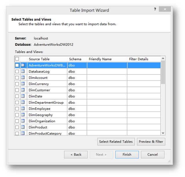 应用SQL Server Analysis Services Tabular Model建立分析模型