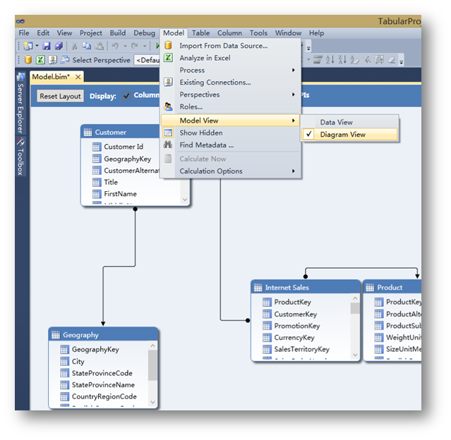 应用SQL Server Analysis Services Tabular Model建立分析模型
