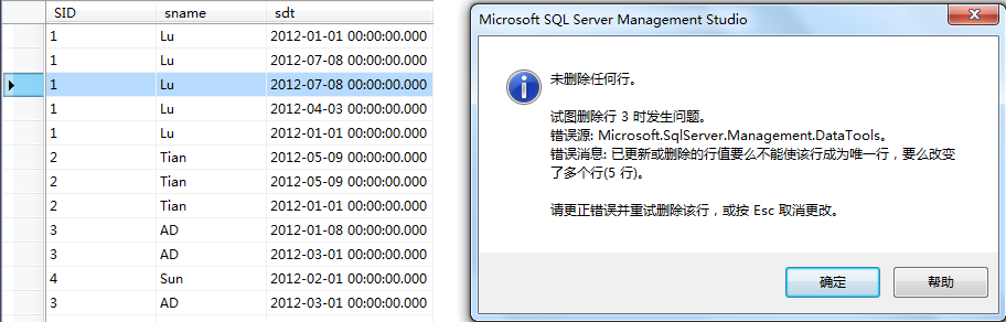 T-SQL������������ɾ���ظ�����