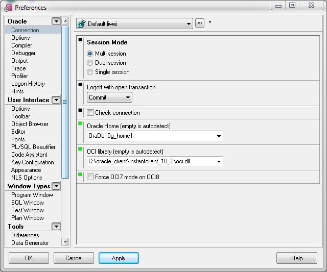 win7 x64 װoracle10g x64  PL/SQL Developer 8.02