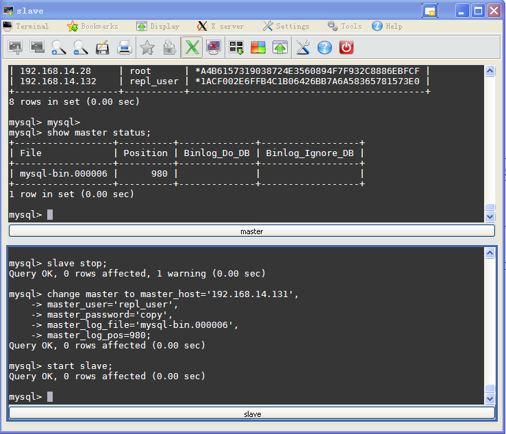 Mysql 主从复制,读写分开