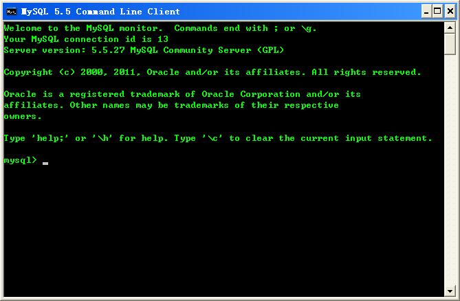 mysql5.5װɹ޷ʹMySQL 5.5 Command Line Clientй