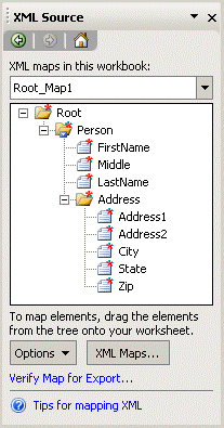  Excel 2003 д XML ӳ