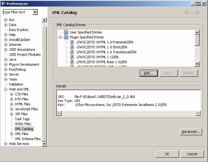 XML文件DTD路径解析有关问题(in Eclipse)