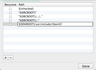 libxml2.dylb 罗致<libxml/tree.h> 老是找不到头文件