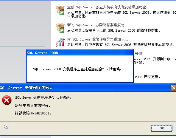 SQL Server װ쳣:·озǷַ