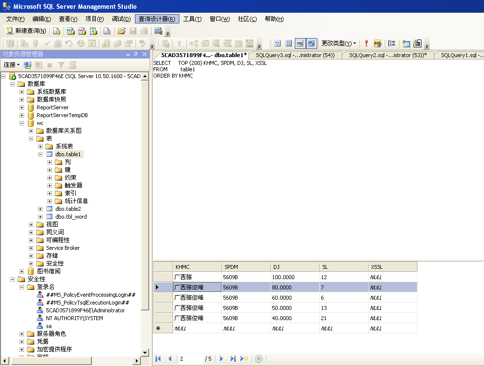 sql server management studio 在"关系图"窗格跟"条件"窗格中无法用图形方法表示查询